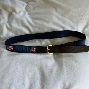 Men’s American flag stitched belt